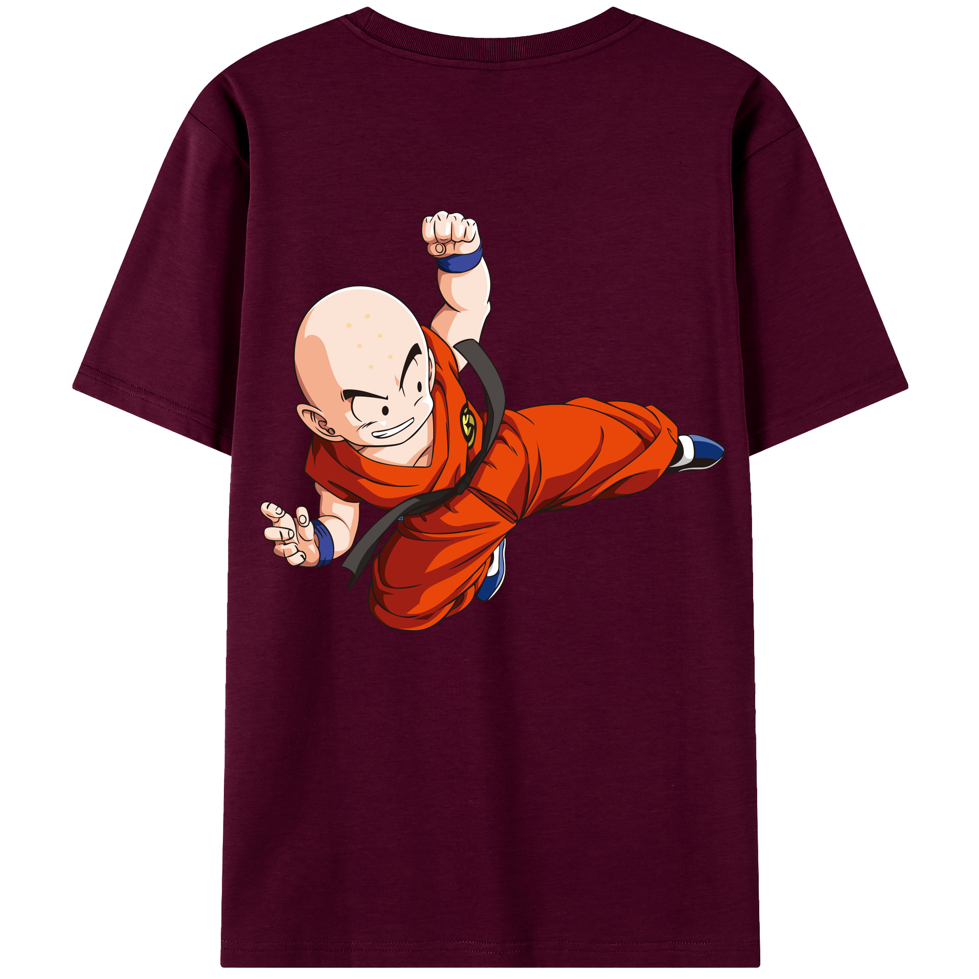 （画像用） ドラゴンボール クリリン DRAGON BALL krillin レディース半袖Tシャツ(バックプリント)